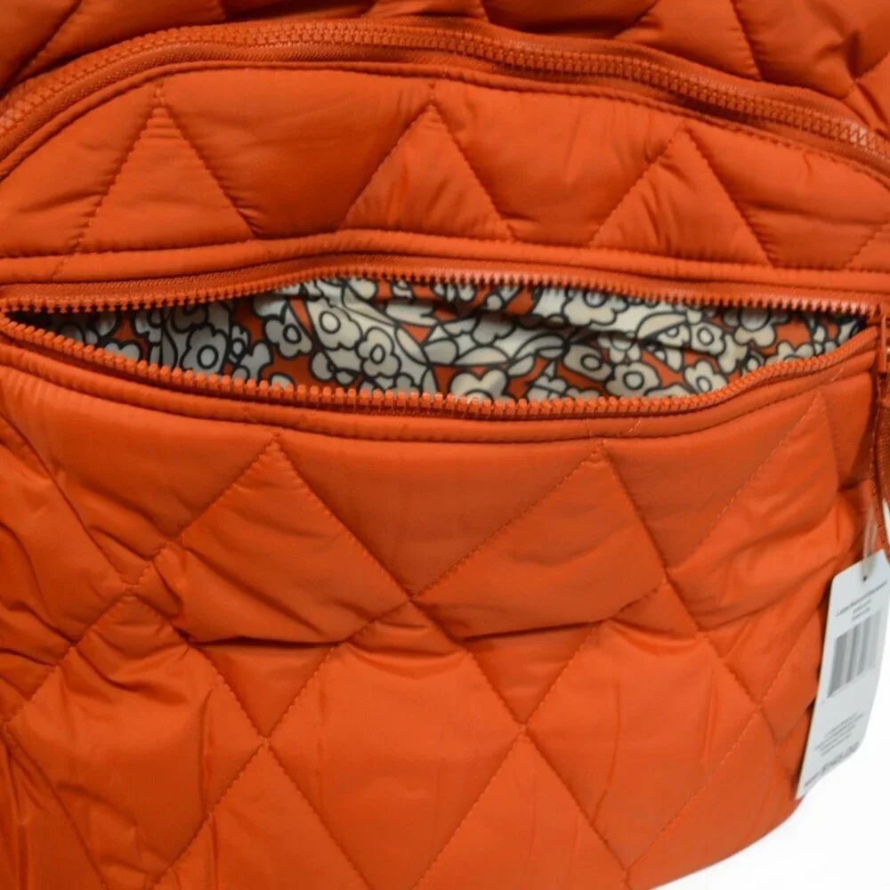 Vera Bradley Orange Quilted Backpack